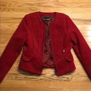 New red Express blazer